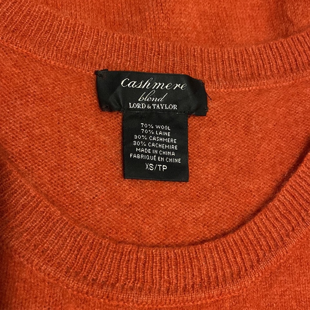 LORD & Taylor 💯 %Cashmere Sweater Size XS|TP - Picture 12 of 14
